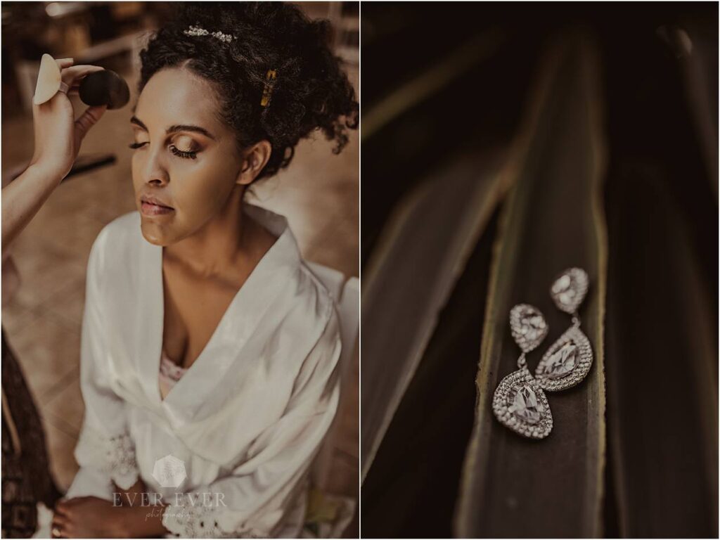 bride getting ready wedding stellenbosch