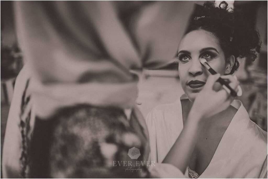 bride getting ready wedding stellenbosch