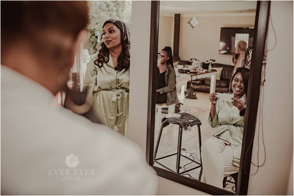 bride getting ready wedding stellenbosch