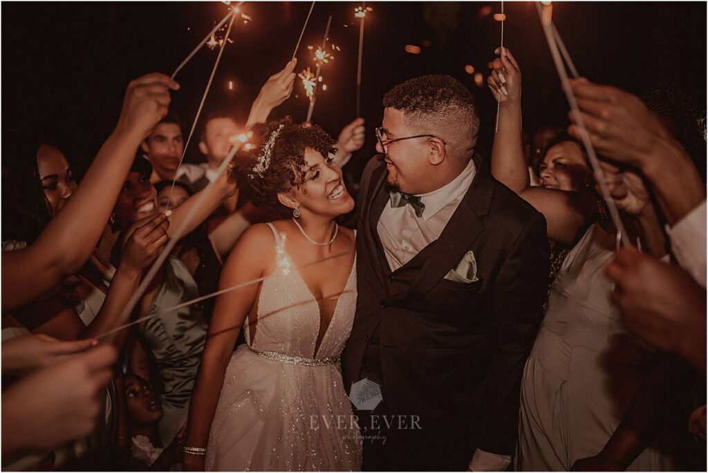 reception sparkler send off stellenbosch wedding photographer
