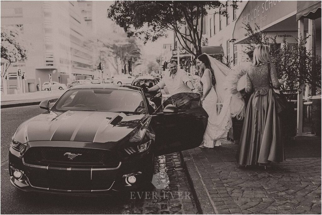 Wedding car cape town photography