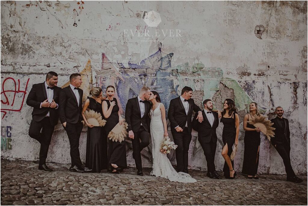 Wedding bridal party cape town photography