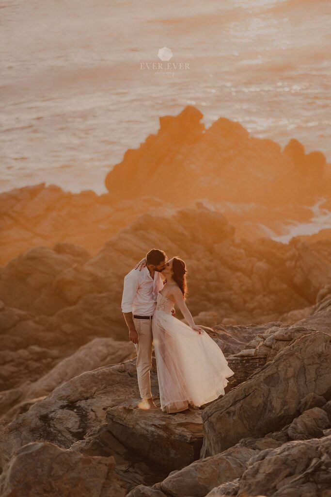 wedding elopement sunset photography couple cape town