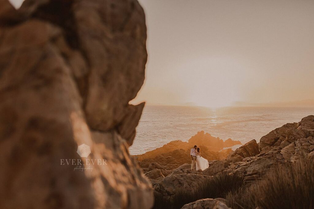 wedding elopement sunset photography couple cape town