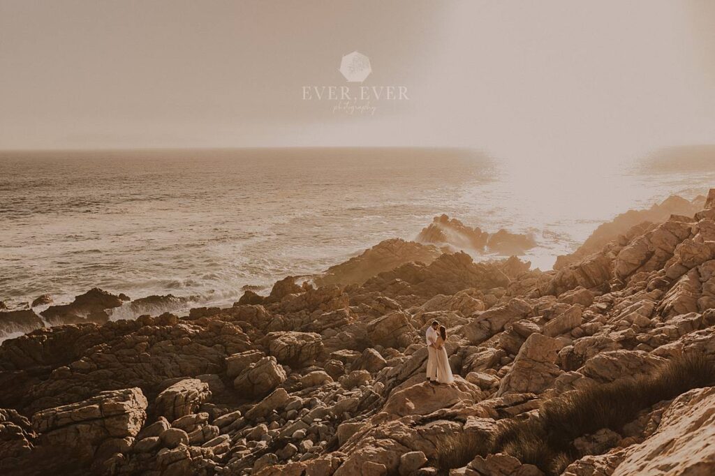 wedding elopement sunset photography couple cape town