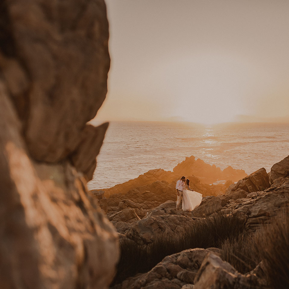 A lovely wedding elopement sunset photography couple cape town somerset west scenic drama